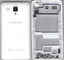 Задняя часть lenovo A328t Желтый (оригинал 100%) б.у