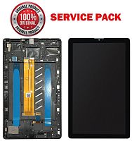 Дисплей для планшета SAMSUNG Tab A7 Lite LTE (T225) с сенсором Черный в рамке SERVICE PACK 100% ORG