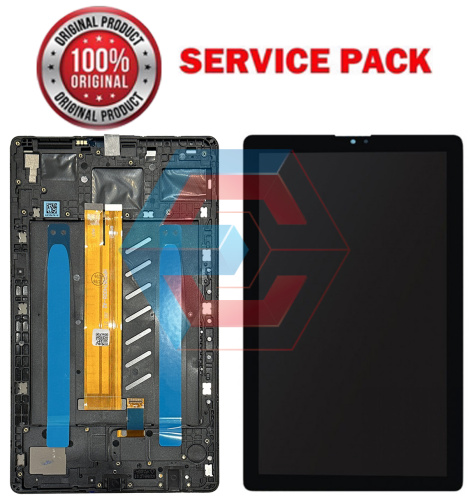Дисплей для планшета SAMSUNG Tab A7 Lite LTE (T225) с сенсором Черный в рамке SERVICE PACK 100% ORG