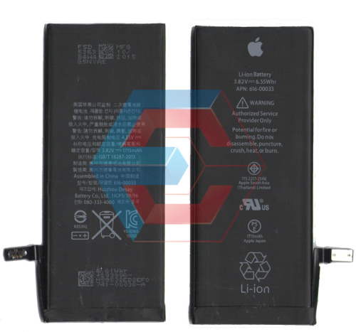 Батарея (акумулятор) для iPhone 6s 100% (оригінал китай) 1715 мАг Батарея (акумулятор) для iPhone 6s 100% (оригінал китай) 1715 мАг - ёмкость, состояние, распиновка