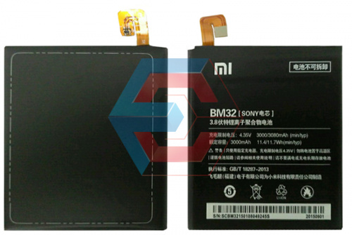 Батарея (аккумулятор) BM32 для Xiaomi Mi4 Li-Ion 3000 мА/ч оригинал Китай - ёмкость, состояние, распиновка