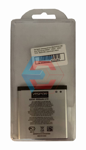 Батарея (акумулятор) EB-BG530CBE для Samsung G530H, J320H, J500H (3.8V 2600mAh) 100% ємність Aspor Батарея (акумулятор) EB-BG530CBE для Samsung G530H, J320H, J500H (3.8V 2600mAh) 100% ємність Aspor - ёмкость, состояние, распиновка