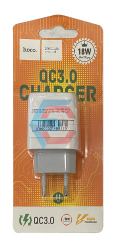 Сетевое зарядное устройство Hoco C72Q Glorious QC3.0 18W (Белый)