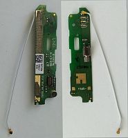 Нижняя плата Lenovo A398t с микрофоном+вибро б.у