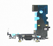 Шлейф для iPhone 8 с Черным разъемом зарядки и микрофоном