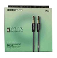 Кабель Aux Borofone BL3 (Сірий)