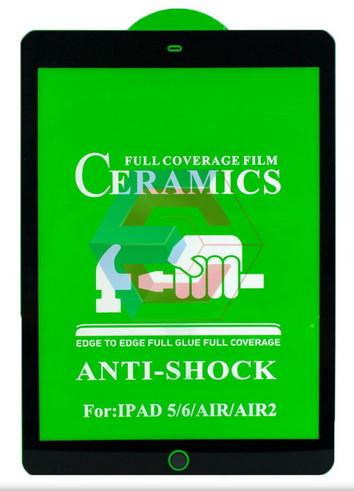 Защитное стекло CERAMIC для iPad 6 Черное Защитное стекло CERAMIC для iPad 6 Черное