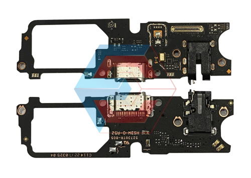 Нижняя плата Oppo A52/ A92 с конектором зарядки+микрофон+компоненты