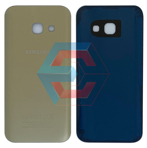 Крышка задняя Samsung A320 Galaxy A3 (2017) Золотая PRC
