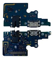 Нижняя плата Samsung A705 с конектором зарядки + микрофон + компоненты
