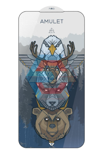 Защитное стекло 2.5D AMULET HD Antistatic для Oppo A76 Черный