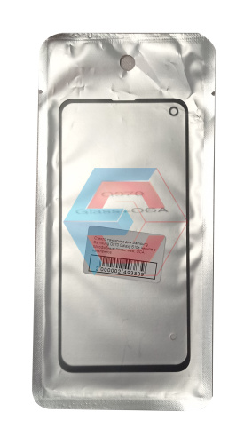 Стекло тачскрина для Samsung Samsung G970 Galaxy S10e Черное с олеофобным покрытием, OCA, закалённое