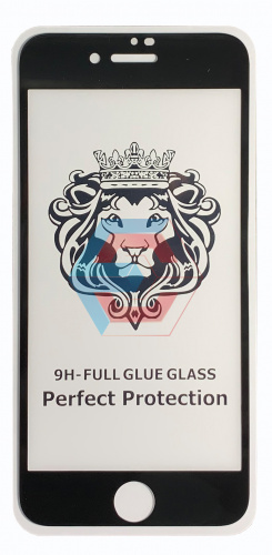 Защитное стекло 9D для iPhone 7 iPhone 8 Черный (тех. упаковка)