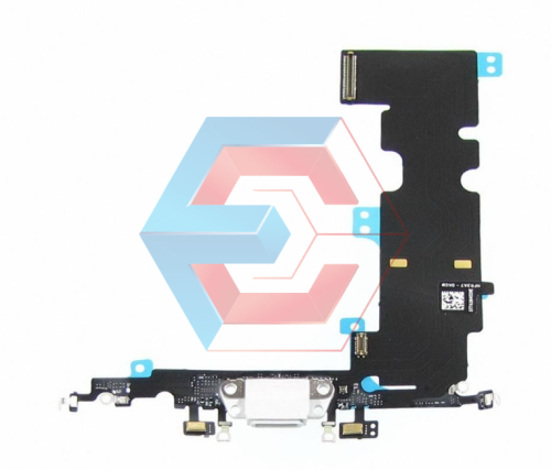 Шлейф для iPhone 8 Plus с Серым разъемом зарядки и микрофоном