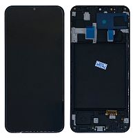 дисплей + сенсор samsung a205 galaxy a20 (2019) чорний lcd oled з рамкою оригінальний розмір (prc) - стоимость