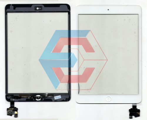 Тачскрин (сенсор) iPad Mini 2 (White) assembly with home buttoni IC with ic Тачскрин (сенсор) iPad Mini 2 (White) assembly with home buttoni IC with ic
