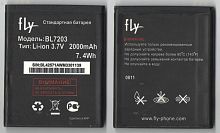 Батарея (аккумулятор) FLY BL7203 IQ4413 (Li-ion 3.7V 1800mAh) Б.У