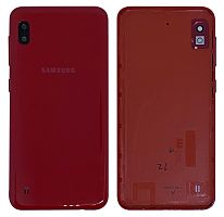 Крышка задняя Samsung A105 Galaxy A10 (2019) Красная PRC