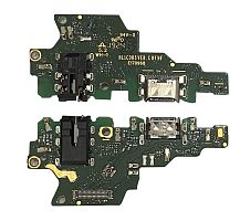 Нижняя плата Huawei Honor Play с конектором зарядки + микрофон + компоненты