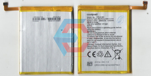 №013 Батарея (аккумулятор) COOLPAD CPLD-395 (Li-Pol 3.85V 2500мА·ч) Б.У №013 Батарея (аккумулятор) COOLPAD CPLD-395 (Li-Pol 3.85V 2500мА·ч) Б.У