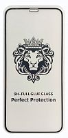 Защитное стекло 9D для iPhone X / iPhone XS / iPhone 11 Pro (5.8) Черное (тех. упаковка)