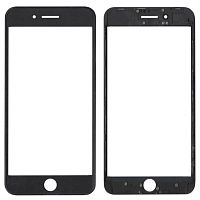 Стекло тачскрина для iPhone 8 Plus с рамкой и OCA плёнкой Черное