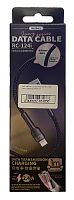 USB-кабель (шнур) Remax RC-124i Jany Lightning Чорний