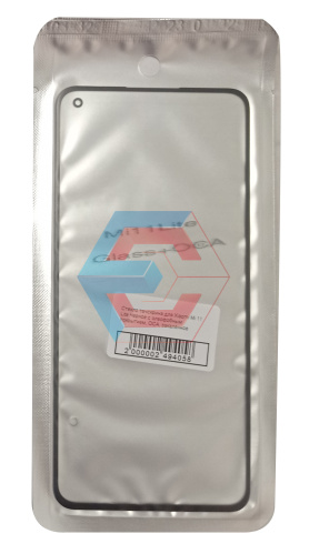 Стекло тачскрина для Xiaomi Mi 11 Lite Черное с олеофобным покрытием, OCA, закалённое