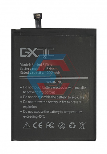 Батарея (аккумулятор) BN44 для Xiaomi Redmi 5 Plus Li-ion, 3,85 B, 4000 мАч (GX) - ёмкость, состояние, распиновка