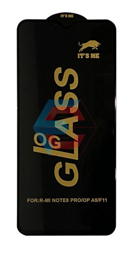 Защитное стекло ITS ME для Xiaomi Redmi Note 8 Pro / Oppo A9 / Oppo F11 Черный