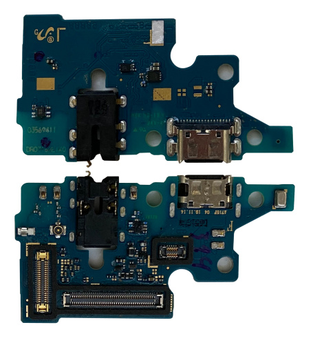 Нижняя плата Samsung A715 с конектором зарядки + микрофон, Оригинал