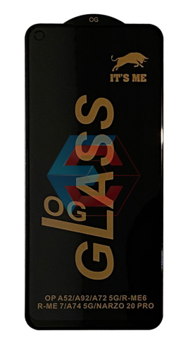 Защитное стекло ITS ME для Oppo A52/A92/A74/A72 5G/ Realme 6/Realme 7 Черное