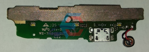 Нижняя плата Fly IQ4404+конктор зарядки+микрофон (оригинал б.у.)