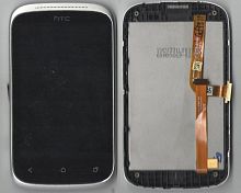 Дисплей + сенсор HTC A310e Черный,с рамкой Б.у 