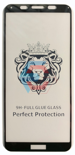 Защитное стекло 9D для Huawei Y5 2018 Черный (тех. упаковка)