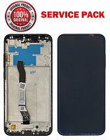 дисплей + сенсор xiaomi redmi note 8 чорний у рамці service pack aaaa org - стоимость