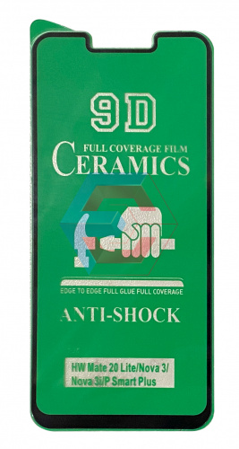 Защитное стекло Film CERAMIC Full Glue для Huawei P Smart Plus INE-LX1 Nova 3 Черный тех. упаковка 