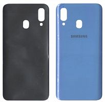 Крышка задняя Samsung A205 Galaxy A20 (2019) Синяя Оригинал Китай