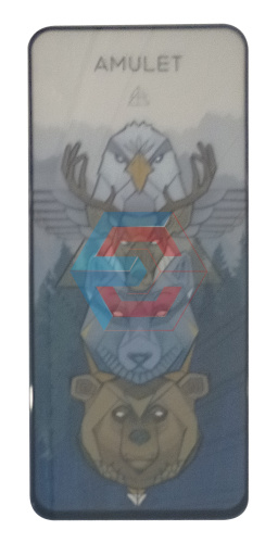Защитное стекло 2.5D AMULET HD Antistatic для Xiaomi Redmi Note 11S 5G Черный в упаковке