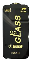 Защитное стекло ITS ME для iPhone 15 (Черное)