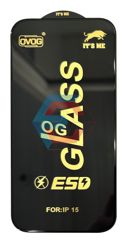 Защитное стекло ITS ME для iPhone 15 (Черное)