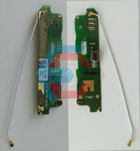 Нижняя плата Lenovo A398t с микрофоном+вибро б.у