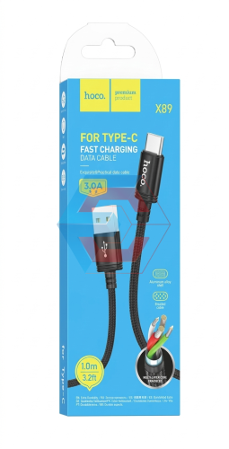 USB-кабель Hoco X89 Wind Type-C Чорний USB-кабель Hoco X89 Wind Type-C Чорний