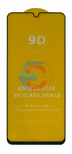Защитное стекло 9D для Samsung A31 (A315), M31 (M315), A32 (A325), A22 Черный (Тех пак)