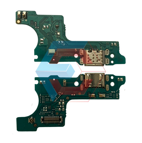 Нижняя плата Samsung A015 (2020) с конектором зарядки + микрофон + компоненты