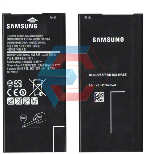 Батарея (аккумулятор) EB-BG610ABE для Samsung J415 / J610 J6+  2018 3300mAh оригинал Китай - ёмкость, состояние, распиновка