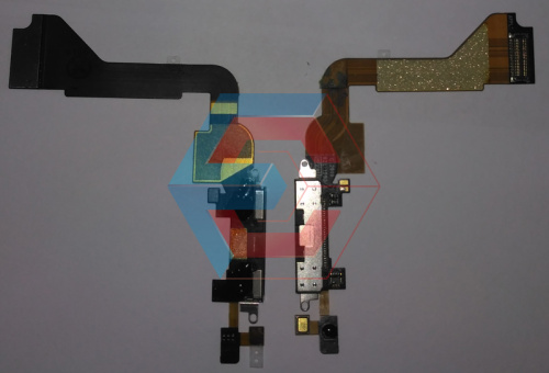 Шлейф зарядки iPhone 4 чёрный