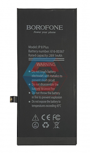 Батарея (аккумулятор) для iPhone 8 Plus (Borofone) 2691 мАч - ёмкость, состояние, распиновка