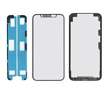 Стекло тачскрина для iPhone 11 Pro с OCA + рамкa + проклейка Черное