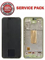 дисплей + сенсор samsung a546 a54 5g green у рамці 100% service pack - стоимость, партномер